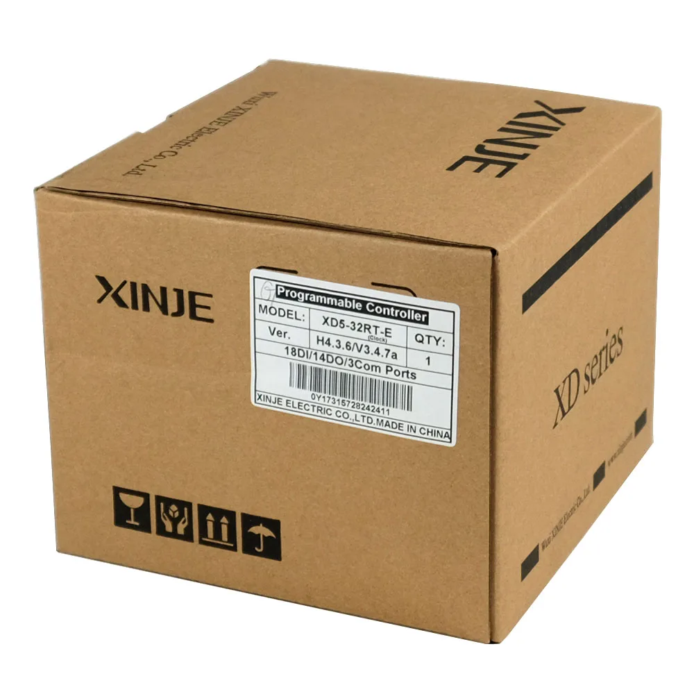 

XINJE XD5 Series XD5-32R-E XD5-32T-E XD5-32RT-E XD5-32T4-E AC220V 18DI 14DO Enhanced PLC Industrial Controller in box