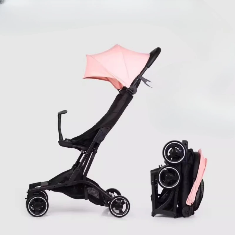 

Ultra-Light Reclining Baby Stroller 3 Modes 50kg Load-Bearing Shockproof Compact Umbrella Foldable Carriage for Travel Airplane