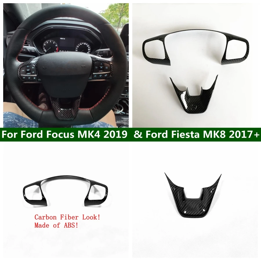 

Gear Shift Steering Wheel Bottom Decoration Frame Fit For Ford Focus MK4 2019 + & Ford Fiesta MK8 2017 - 2023 Car Accessories