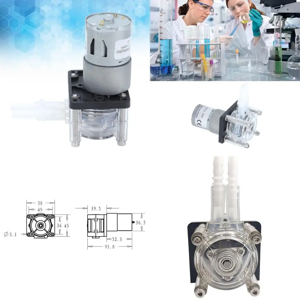 

652F 500 мл/мин высокого потока Перистальтический насос 12 В.