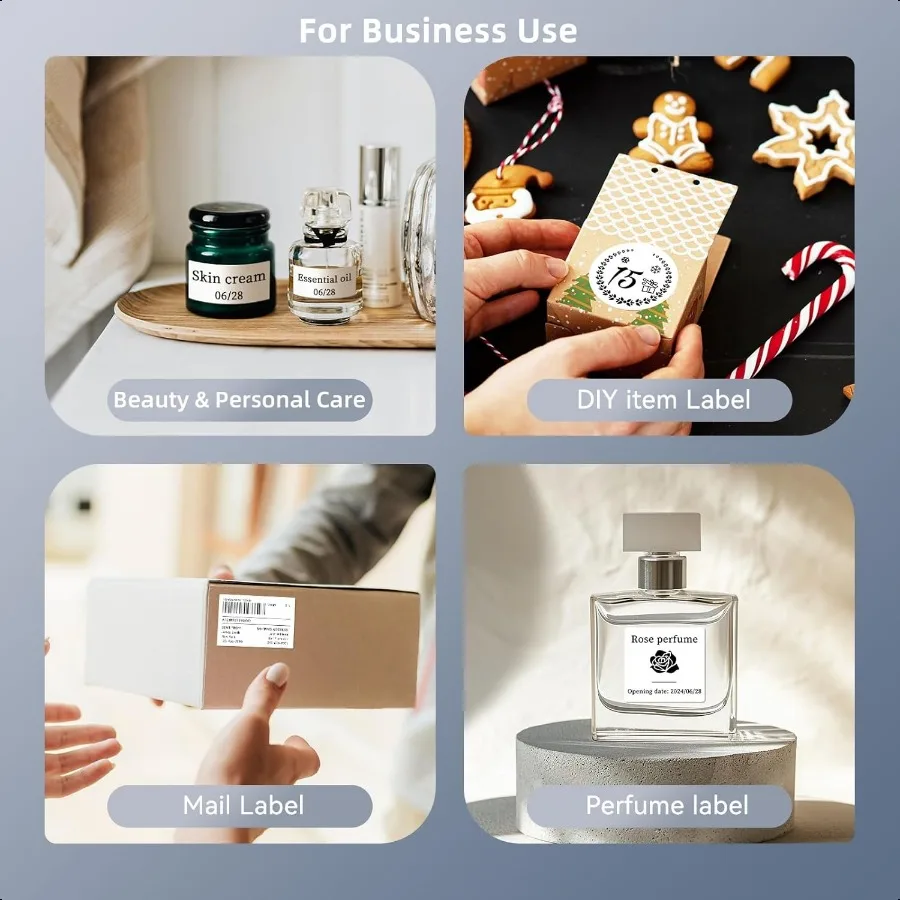 صانع الملصقات B1 مع أشرطة 2 بوصة طابعة ملصقات حرارية محمولة للمنزل والمكتب والمدرسة الصغيرة Busin Addr الملابس الحرف التجزئة p