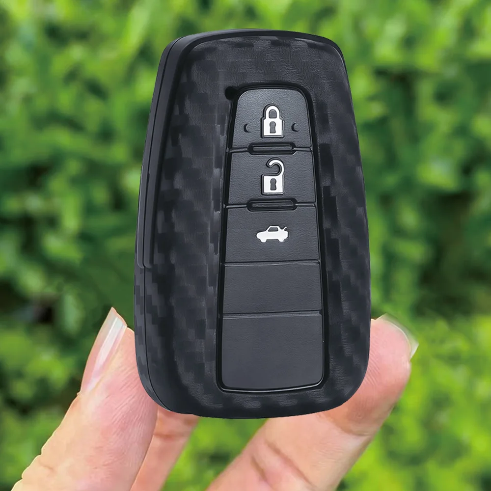2026 Silicone Auto Remote Car Key Case Cover For Toyota CHR Hilux Fortuner Land Cruiser 200 Camry Corolla Crown RAV4 Highland