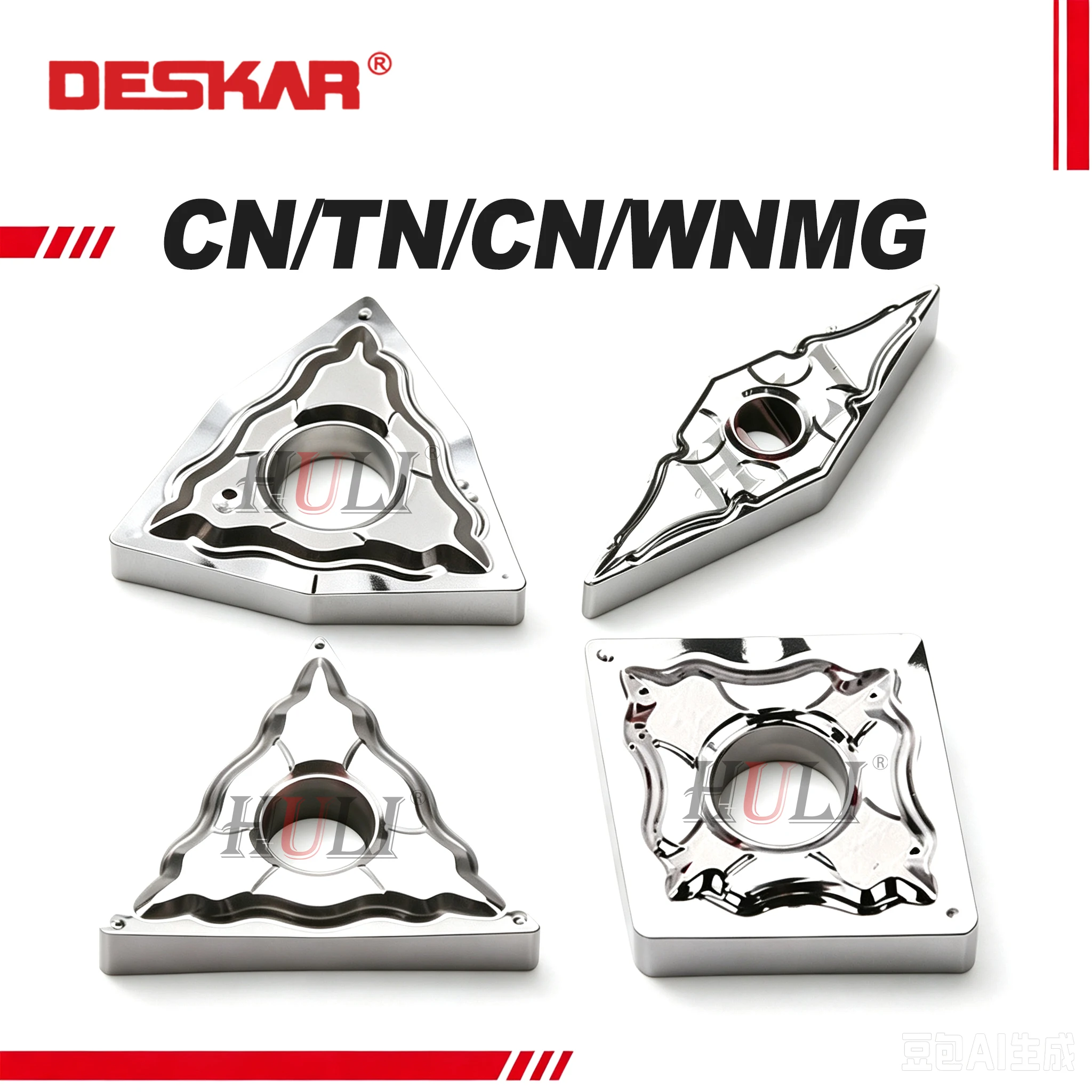 TNMG160404 TNMG160408 CNMG120404 WNMG080408 VNMG160408-HA K10 DESKAR 100% Original Lathe Tool Use For Processing Aluminum Blades
