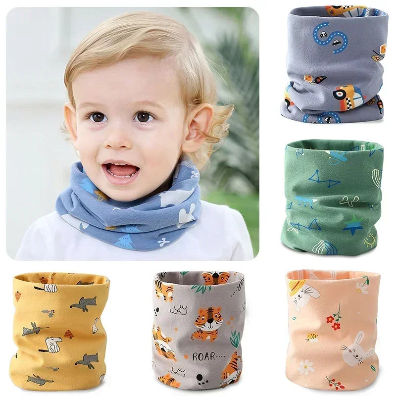 Neue Baumwolle Baby Schal Herbst Frühling Snood Kinder Schal Junge Mädchen Schal Kinder Kind Hals O Ring Schals Kragen warmes Halstuch