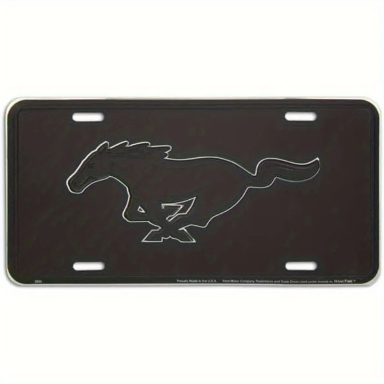 Neuheits-Nummernschild mit Mustang-Emblem – 15,2 x 30,5 cm, perfekt gefertigtes Accessoire für Mustang-Enthusiasten zur Erhöhung der Autodekoration.