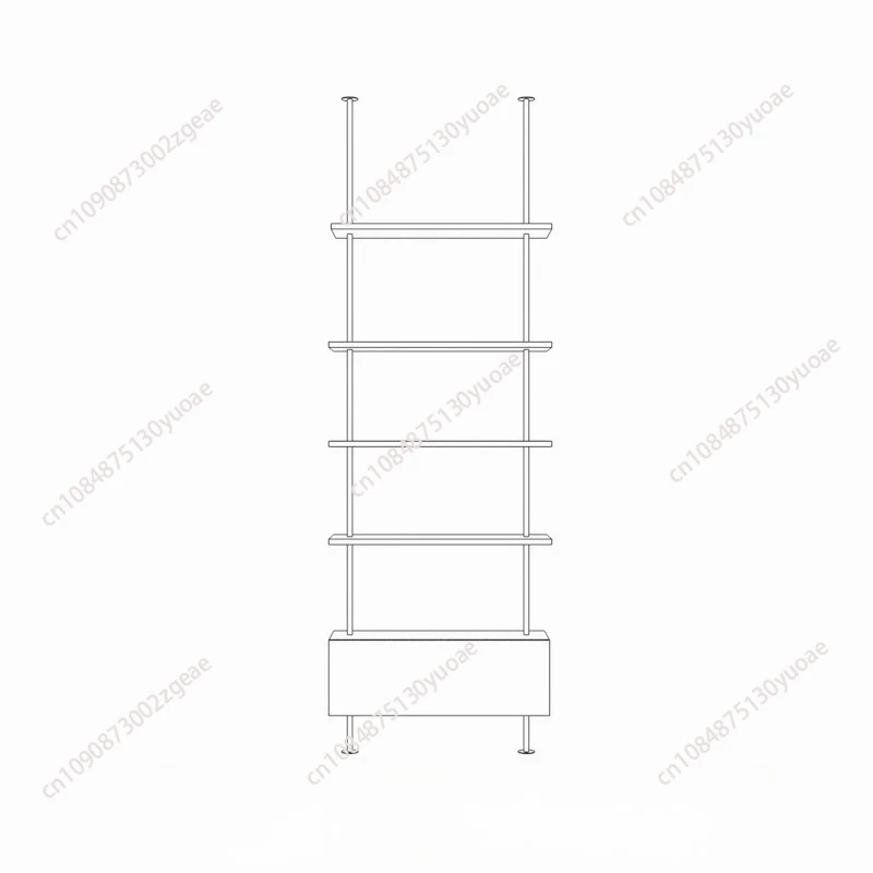 

Минималистичная книжная полка для гостиной, многослойный книжный шкаф из цельного дерева, встроенный дисплей для хранения, перегородка, витрина