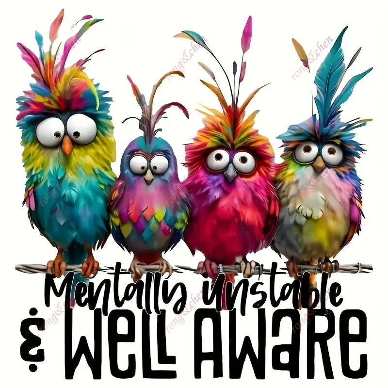 

Creative Car Sticker Snarky Sarcastic Quirky Birds for Car Motorcycle Racing Helmet Laptop Trunk Body Car Window PVC Vinyl Decal