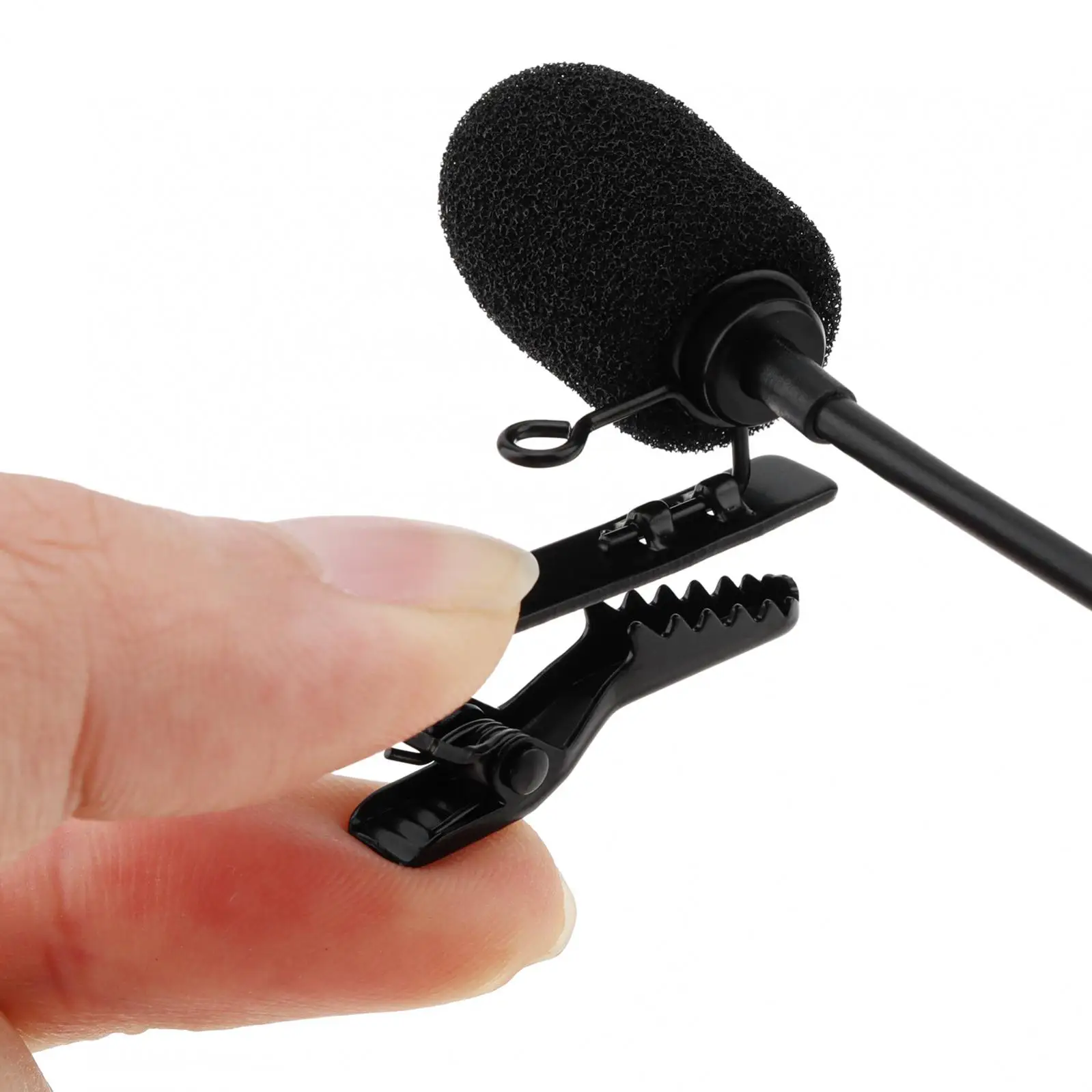 Czarne mikrofony Lavalier pasujące do mikrofonu DJI 2/3 Rode Wireless Pro / Wireless GO 2, dookólnego mikrofonu Lav Lapel do noszenia — zdjęcie produktu 5