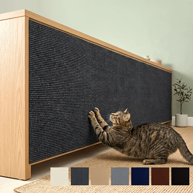 1PC 2m/78.74inch Self-adhesive, Cat Scratching Post—Indoor Cat Tree Furniture Protector for Walls, Sofas, and Chairs