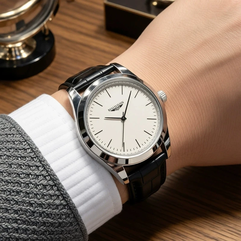 New Fashion Luxury Man Business Leather Watch Men Sports Quartz Watches Students High Quality Wrist Watches Gifts Reloj Hombre