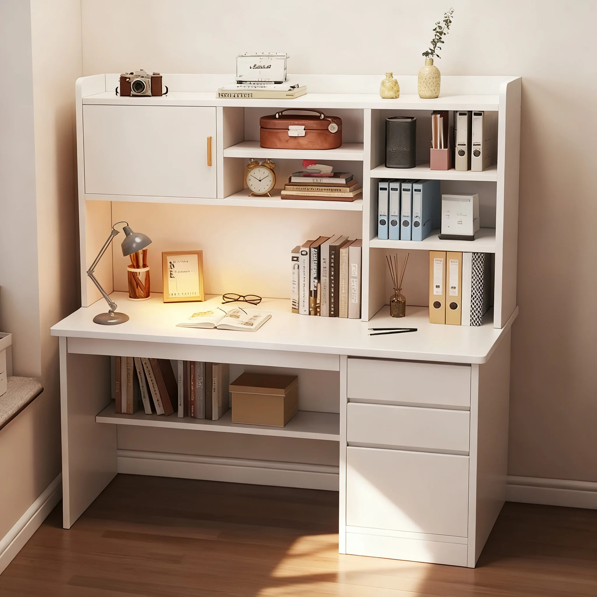 Student Computer Desk, Multifunctional Writing Workbench for Home Bedroom Office