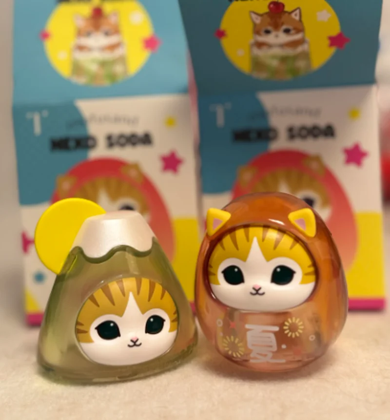 

Mofusand летние прозрачные молитвы Damo для удачи небьющаяся коробка Weng яичная слепая коробка модные игры настольный орнамент подарки