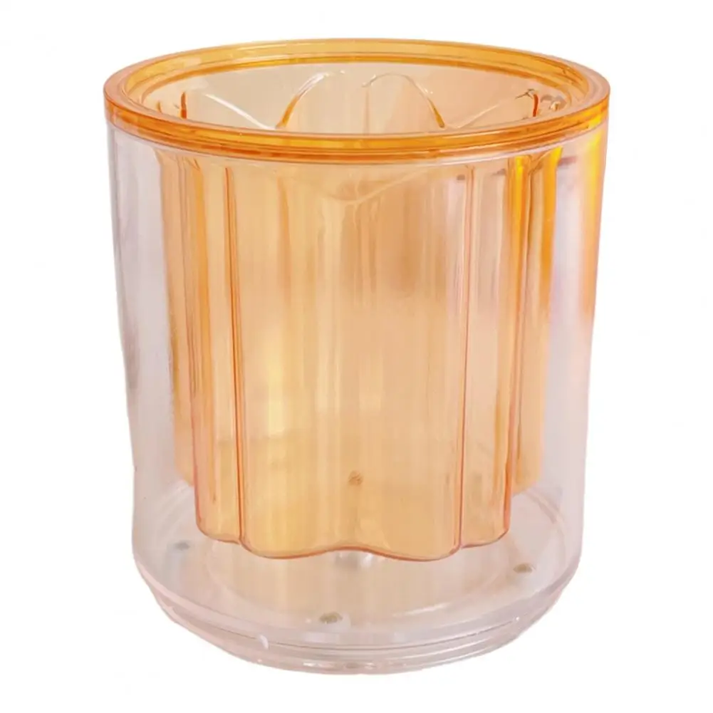 Pen holder transparent large-capacity rotatable creative shape bright color acrylic universal transparent desktop pen storage