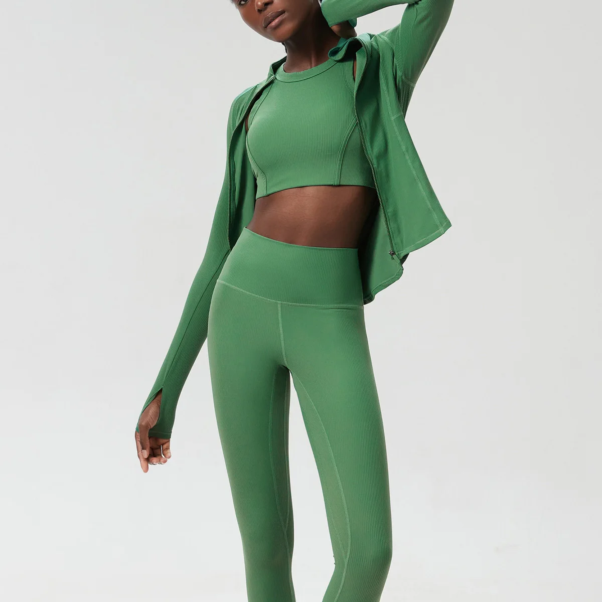 جديد اليوغا مجموعة 3 قطعة امرأة في الهواء الطلق تنورة مجموعة رياضة المرأة رياضية الجري تجريب الملابس طويلة الأكمام الرياضة الصدرية ملابس رياضية