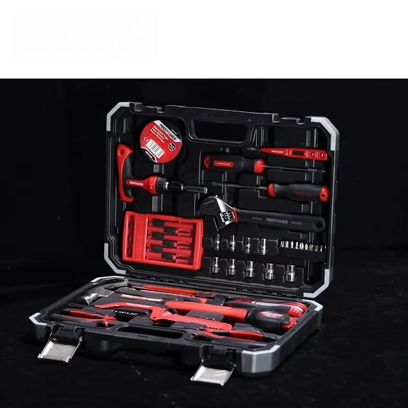 MAXPOWER General Household Hand Tool Kit 45pcs Combination Package Mixed Set Tools for Construction Work