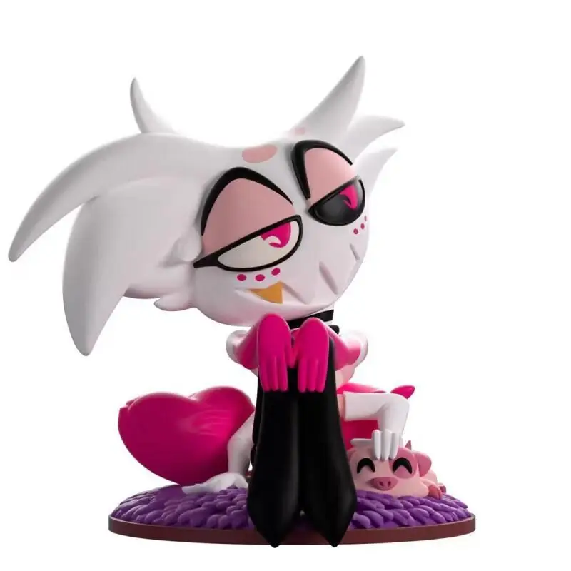 

В наличии, оригинальный Hazbin Hotel Angel Dust, украшение для рабочего стола, новый и неоткрытый ПВХ, аниме-фигурка, модель коллекционера, игрушка в подарок, оригинал