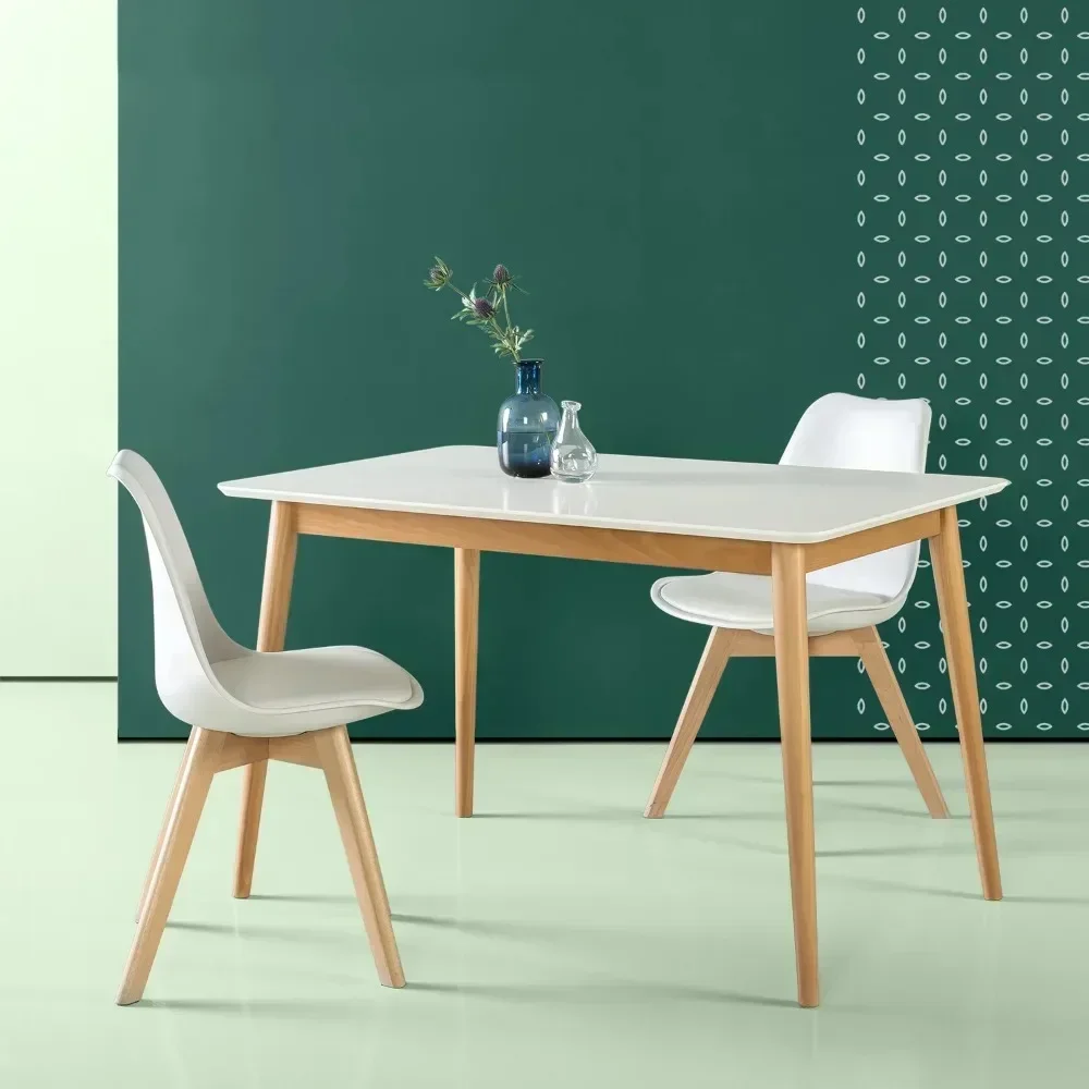 Simple Solid Wood Natural Dining Table Durable Build Smooth Surface Reliable Performance Easy to Clean Easy to Use