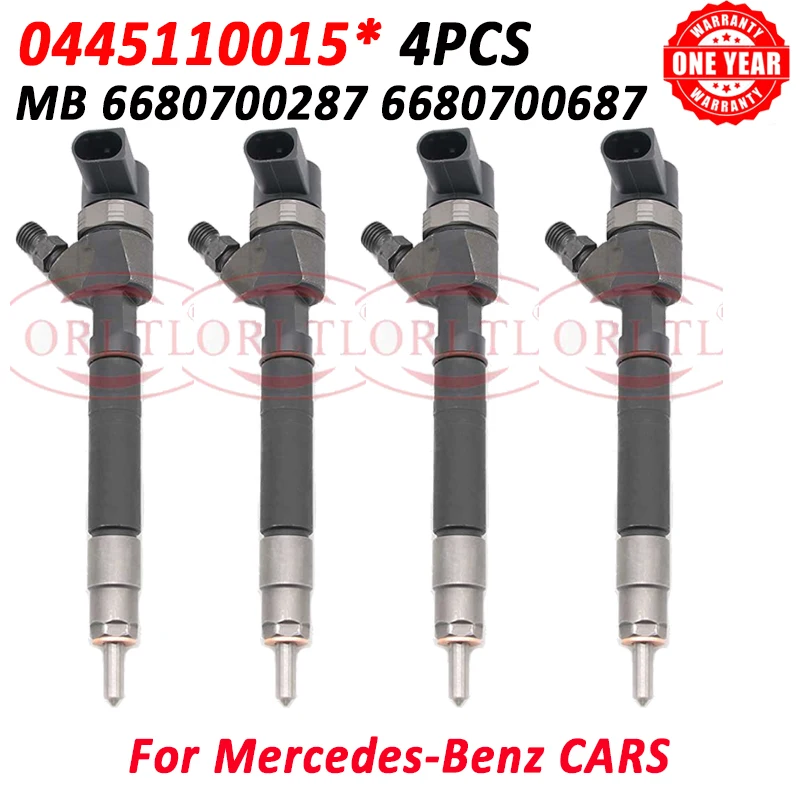 0445110015 Diesel Fuel Injector Nozzle 0 445 110 015 OEM 0986435005 6680700287 6680700687 For Mercedes Benz