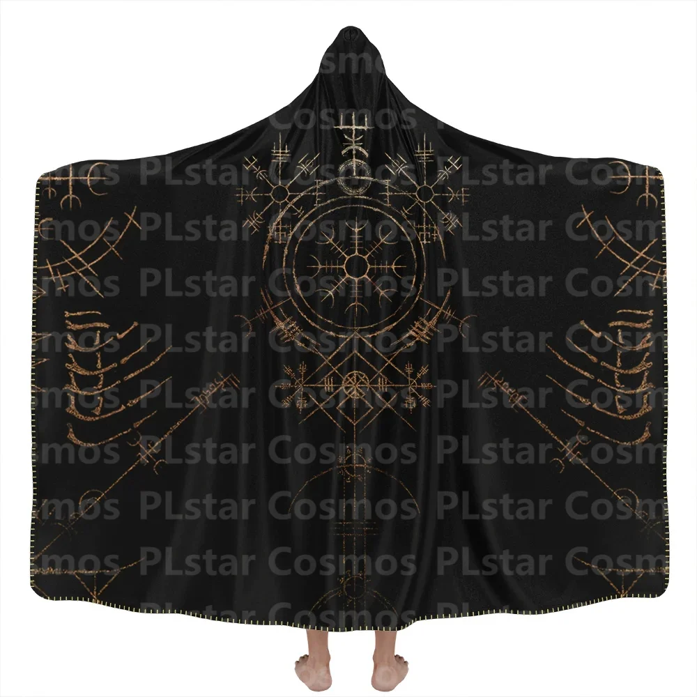 Trojan Hooded Blanket 3D All Over Printed Wearable Blanket for Men and Women Adults Kids Fleece Blanket