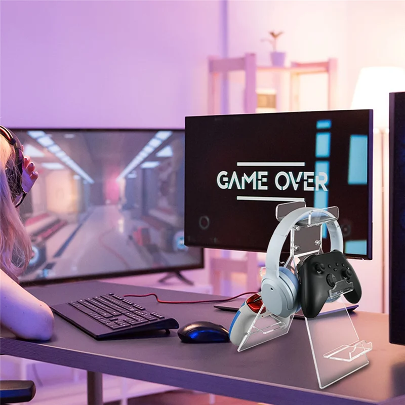 EF-Applicabile al gioco per controller Switch Supporto da tavolo Rack di archiviazione per cuffie Rack per accessori multifunzione