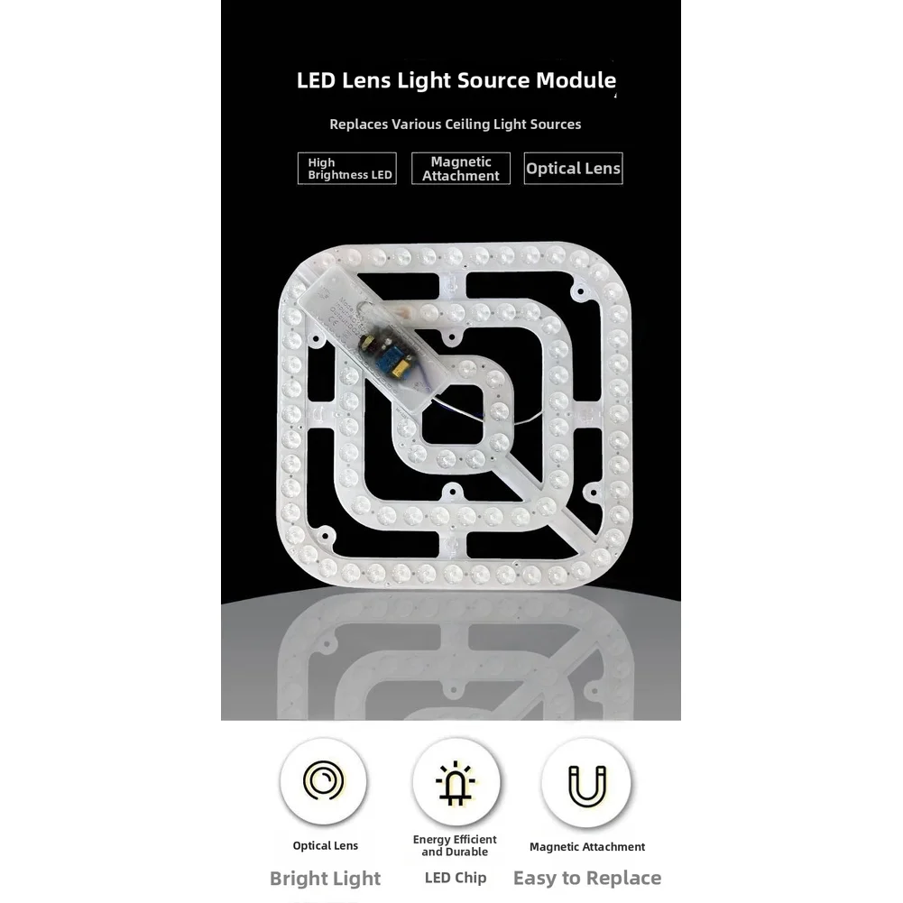 LED Ceiling Light Module 40W 6500lm 3 Color Temperature Adjustable with Magnetic Base for Indoor Lighting 270mm