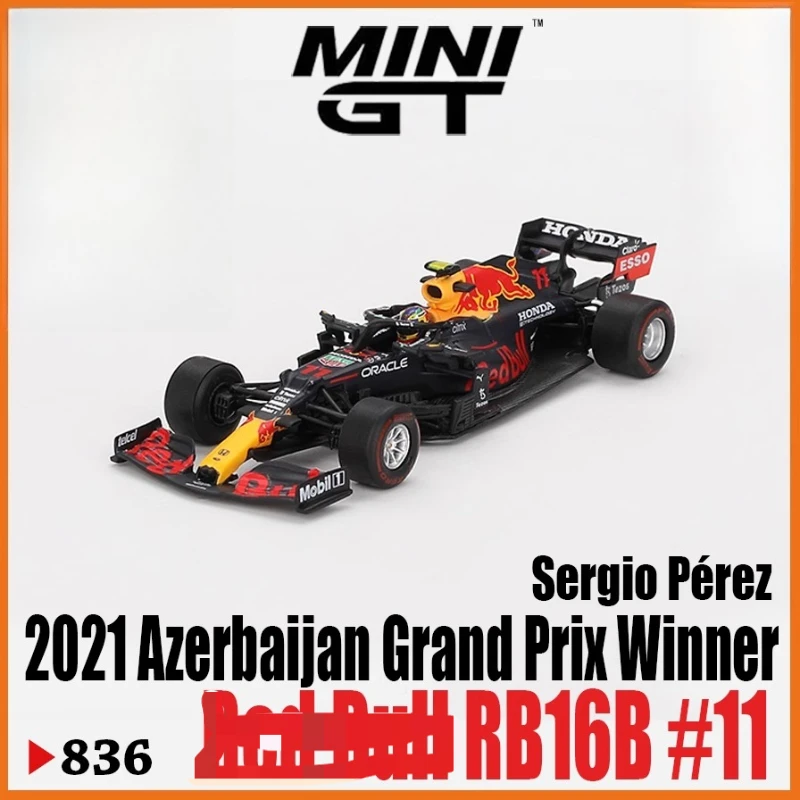 MINIGT 1:64, RB16B # 11 2021 Master Peishi 836, coche de simulación en miniatura estático fundido a presión de aleación, modelo coleccionable, regalo del festival.