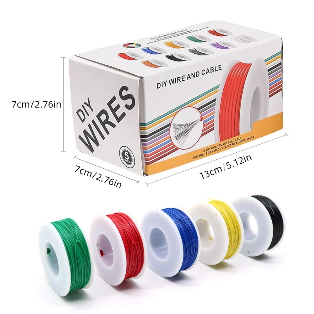 5 Colors Pvc Wire 1…