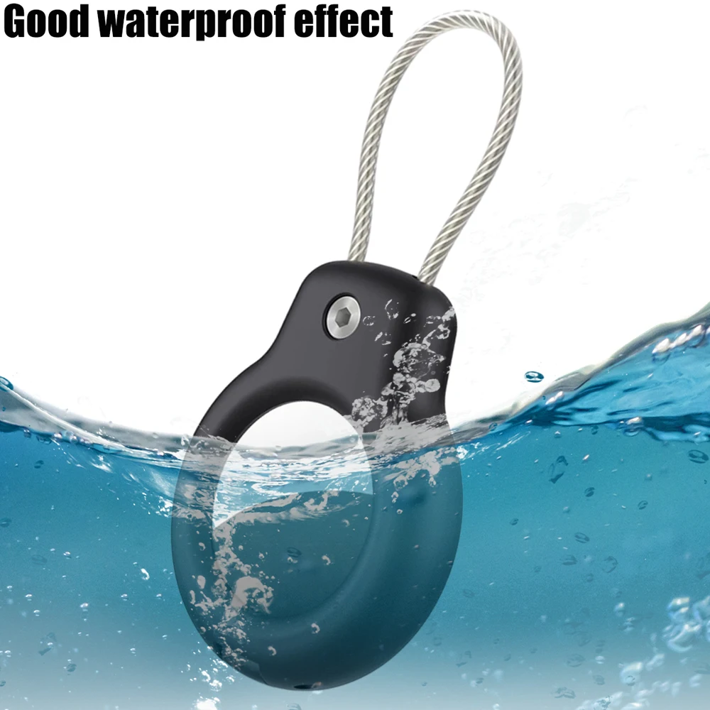 For Apple Airtag Air Tag Safety Lock Protector Case Secure Holder with Lanyard Keychain Anti Lost Location Tracker Cover