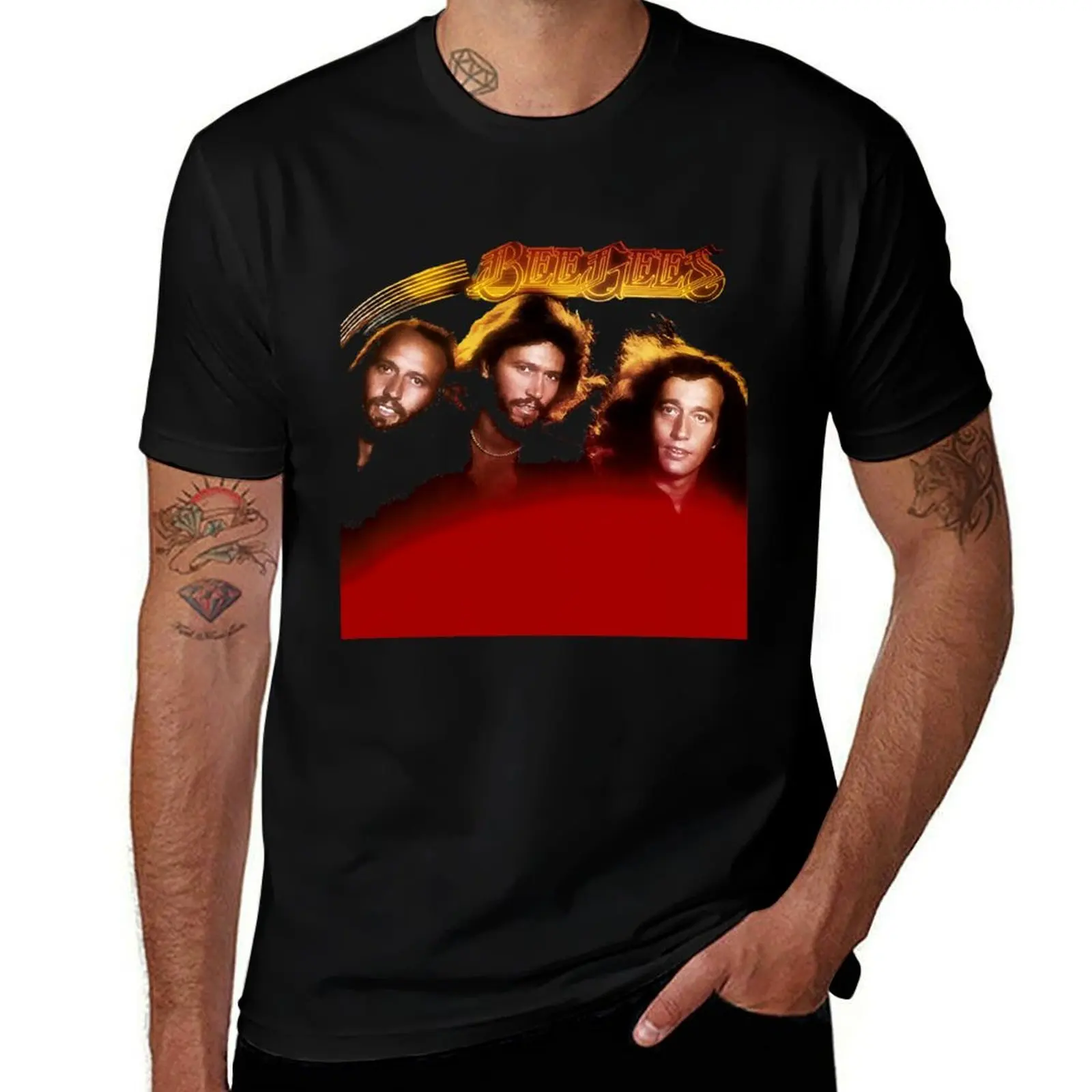 Sprits Having Flown Bee Gees T-Shirt Stain Resistant Casual Tee