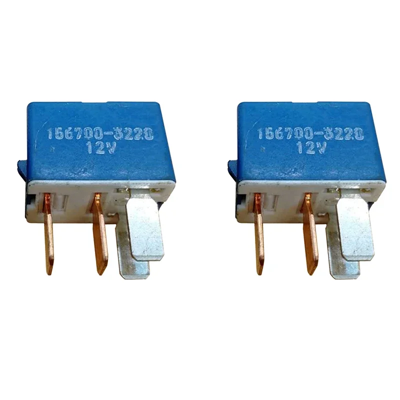 K771162310 156700-3220 2PCS Relay 12V Automobile Electric Injection 4 feet Relay Compatible with Kubota Farmer Car RTV1100CWX