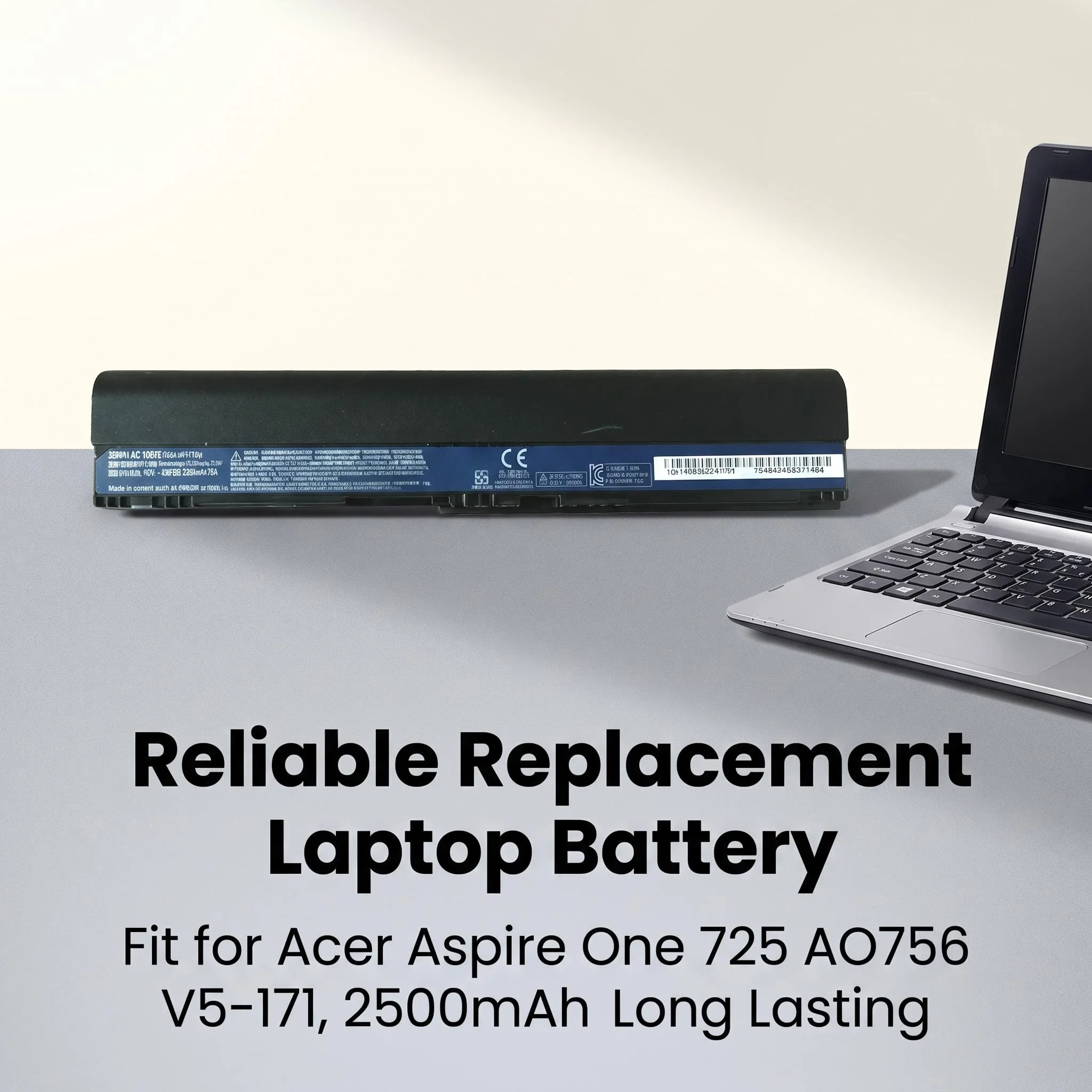 14.8V 2500mAh Rechargeable Notebook Battery AL12B72 Fit Acer Aspire One 725 AO756 V5-171 Laptop