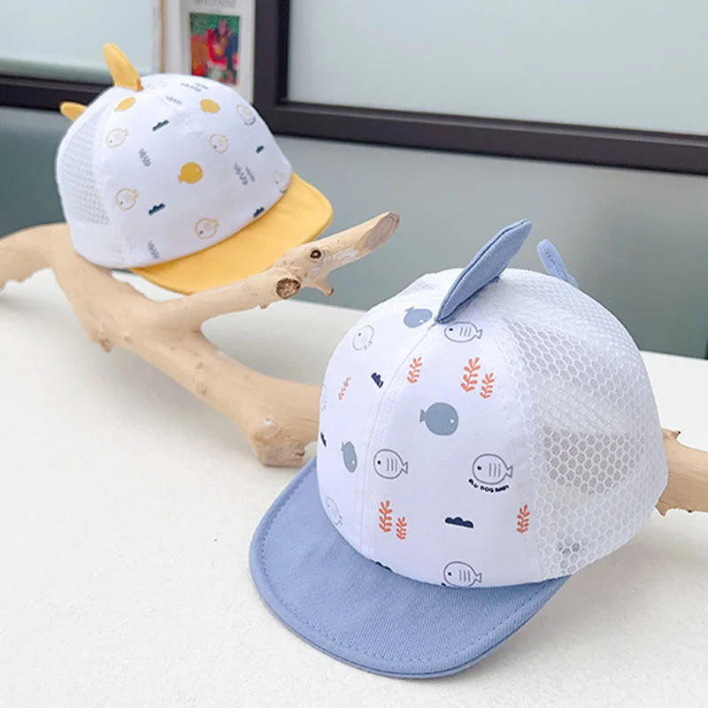 

Summer Sunscreen Breathability Mesh Baby hat Children's Sunscreen Cap Sunshade Baseball Cap Peaked Cap Sun Hat baby cap kids hat