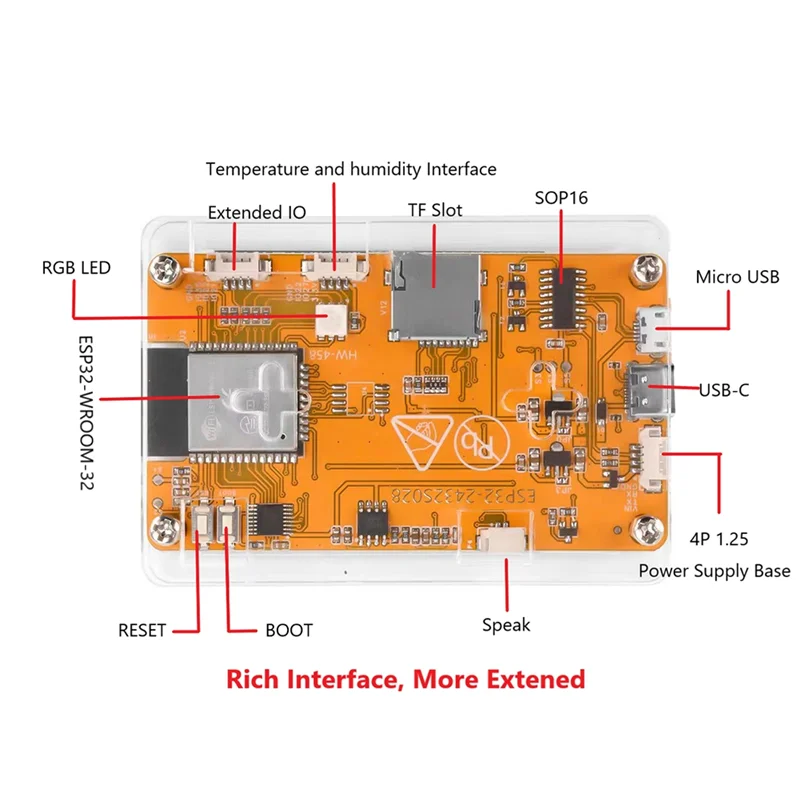 CYD Marauder 2432R028 ESP32 لوحة تطوير Marauder 1.7.2 البرامج الثابتة 2.8 بوصة 240X320 شاشة ذكية محمولة #4