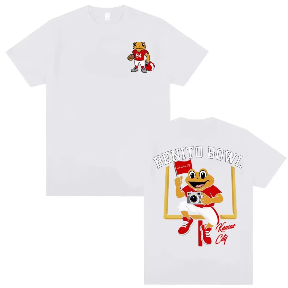 Kansas City Football X Benito Bowl T-shirt, Bad Rabbit Bowl 2000 Rap T-shirt for Men and Women, Harajuku Retro Loose Top