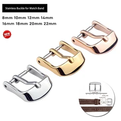 Stainless Steel Watch Band Buckle For Rubber Silicone Leather Strap Pin Buckle Strap Buckle Gold Silver Rose Strap Accessories