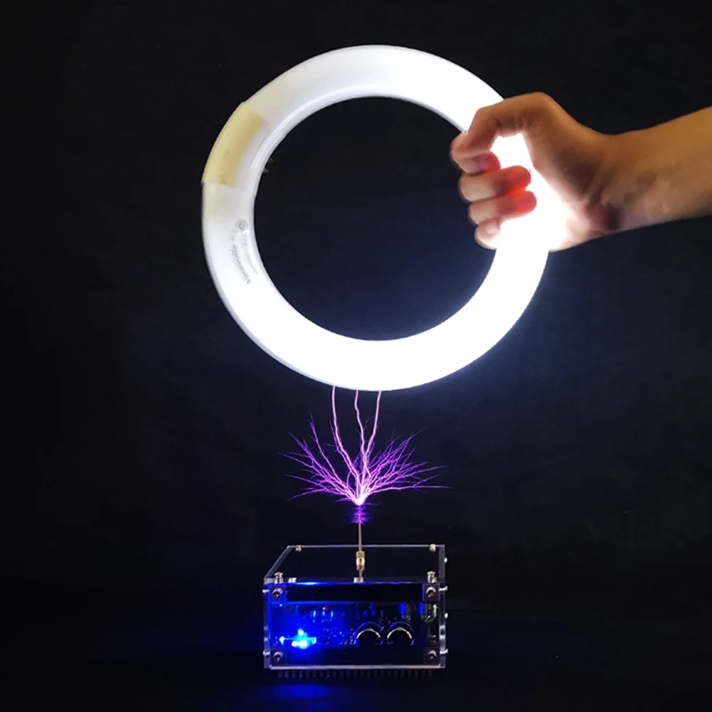 For Tesla Coil Speaker Bluetooth-compatible Wireless Transmission Lightning Speaker Voltage Pulse Electric Arc Generator Tool