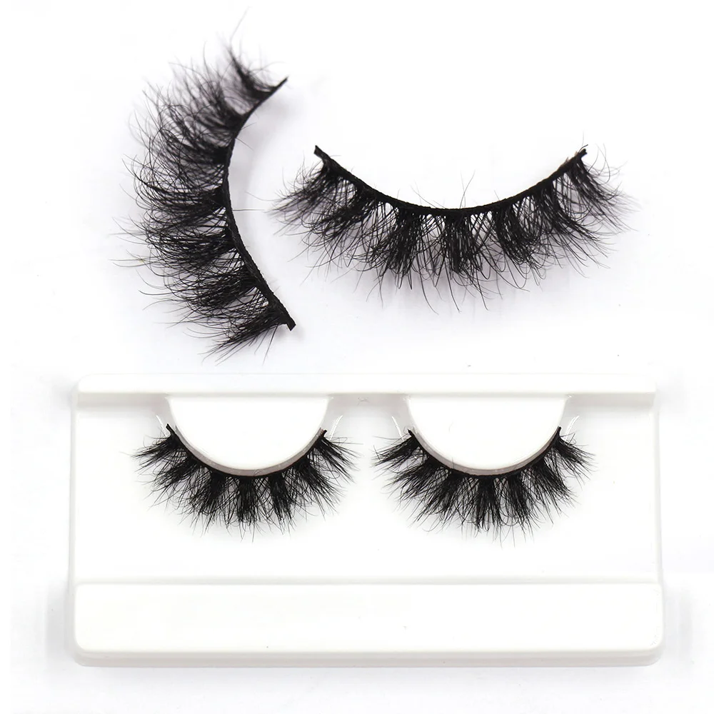 LEHUAMAO 밍크 속눈썹 도매 속눈썹 벌크 15mm 부드럽고 풍성한 레이어드 메시 내추럴 5D 밍크 속눈썹 메이크업 밍크 인조 속눈썹