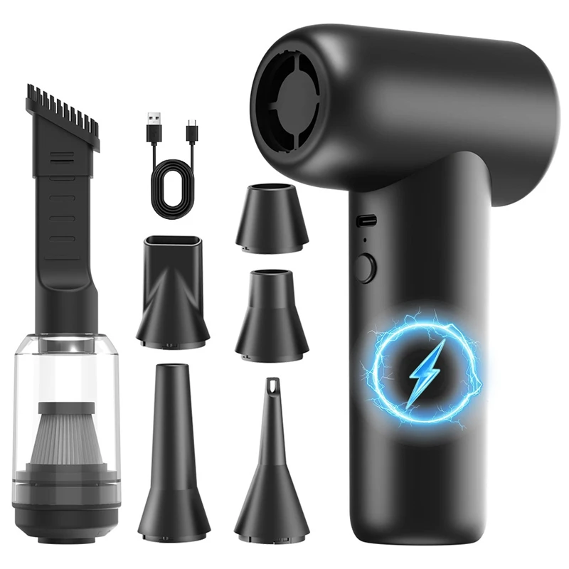 110000 دورة في الدقيقة توربو جت منفاخ المحمولة منظف الغبار USB شحن يده مكنسة كهربائية محمولة مع وظيفة منفاخ توربو 2025 #2