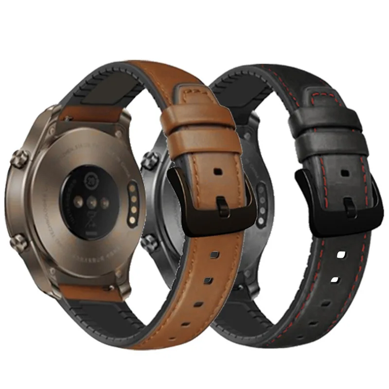 Cinturino in pelle in Silicone per Honor Magic Watch 2 42mm 46mm cinturino cinturino Smart watch per cinturini Huawei Honor GS 3/GS Pro