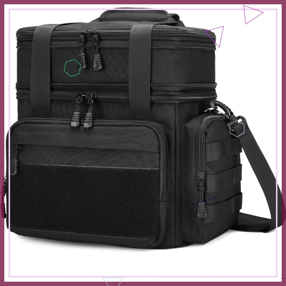 

Insulated Tactical Lunch Bag for Men, Large Leakproof Cooler Box for Work Office Camping Travel