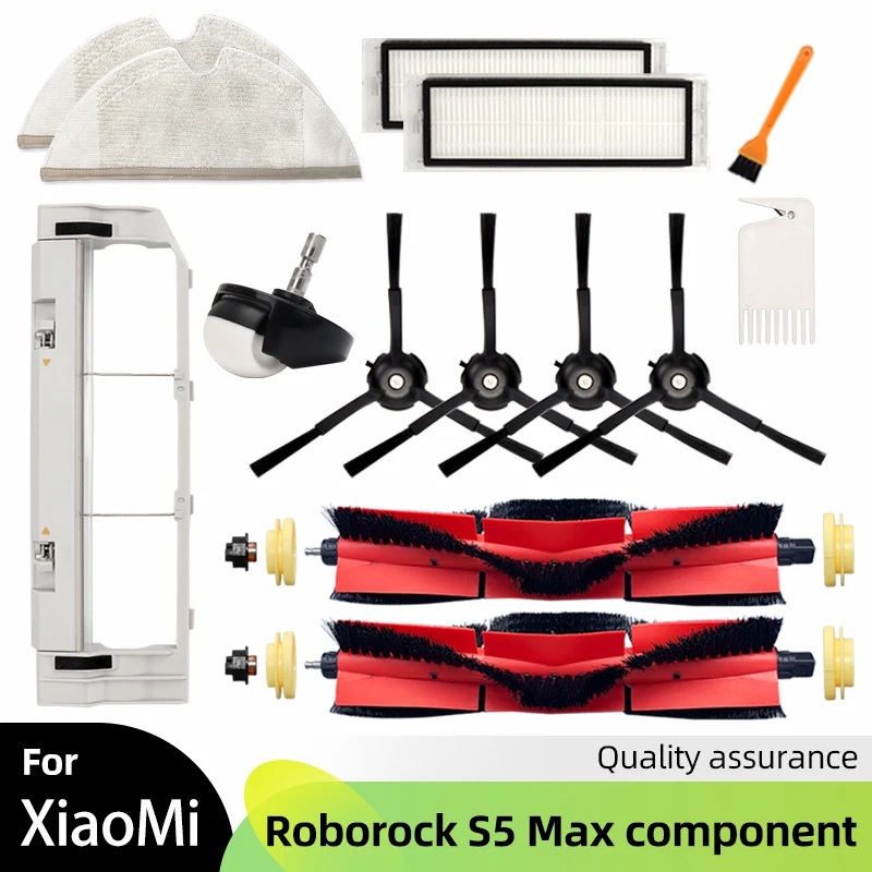 For Xiaomi 1S Roborock S5 S5 Max S6 S6 MaxV S6 Pure E4 E5 Vacuum Cleaner Accessories Main Side Brush Cover HEPA Filter Mop Parts