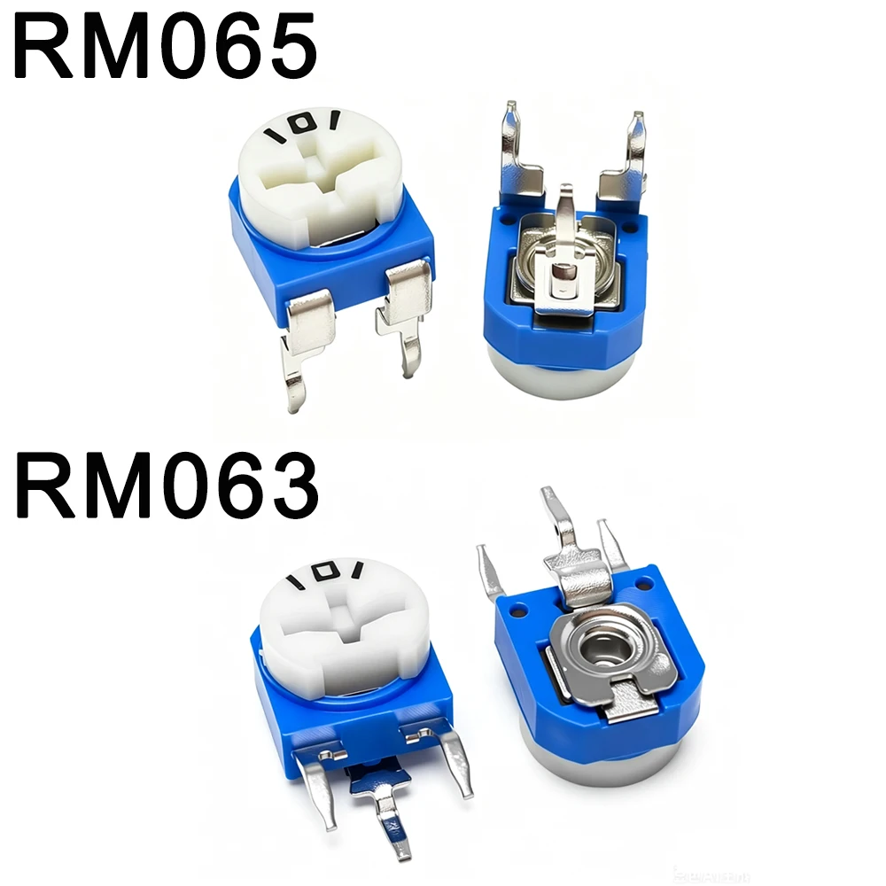 1000PCS RM065 RM063 RM-065 100 200 500 1K 2K 5K 10K 20K 50K 100K 200K 500K 1MOhm Trimpot Trimmer Potentiometer Variable Resistor