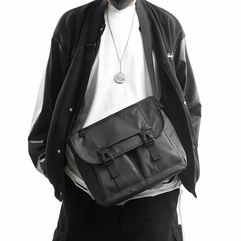 Japanese Nylon Travel Shoulder Man Bag Streetwear Style College Teens Sling Men’s Bag Messenger Bags Causal School Cross Bag