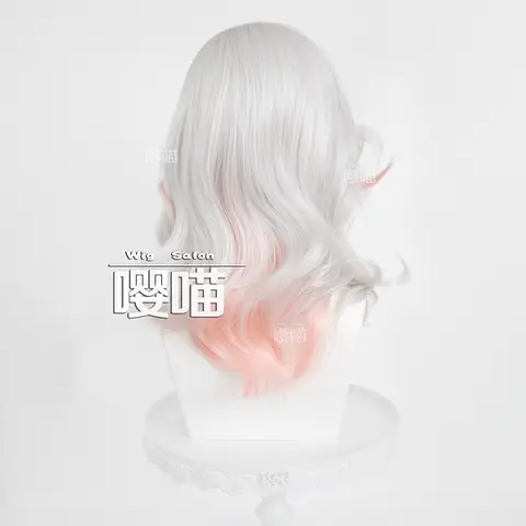 나이트 리차드 스털링 코스프레 가발 게임, ID V, 50cm, 실버 오렌지 내열성 합성 가발, 애니메이션 코스프레 가발, 할로윈