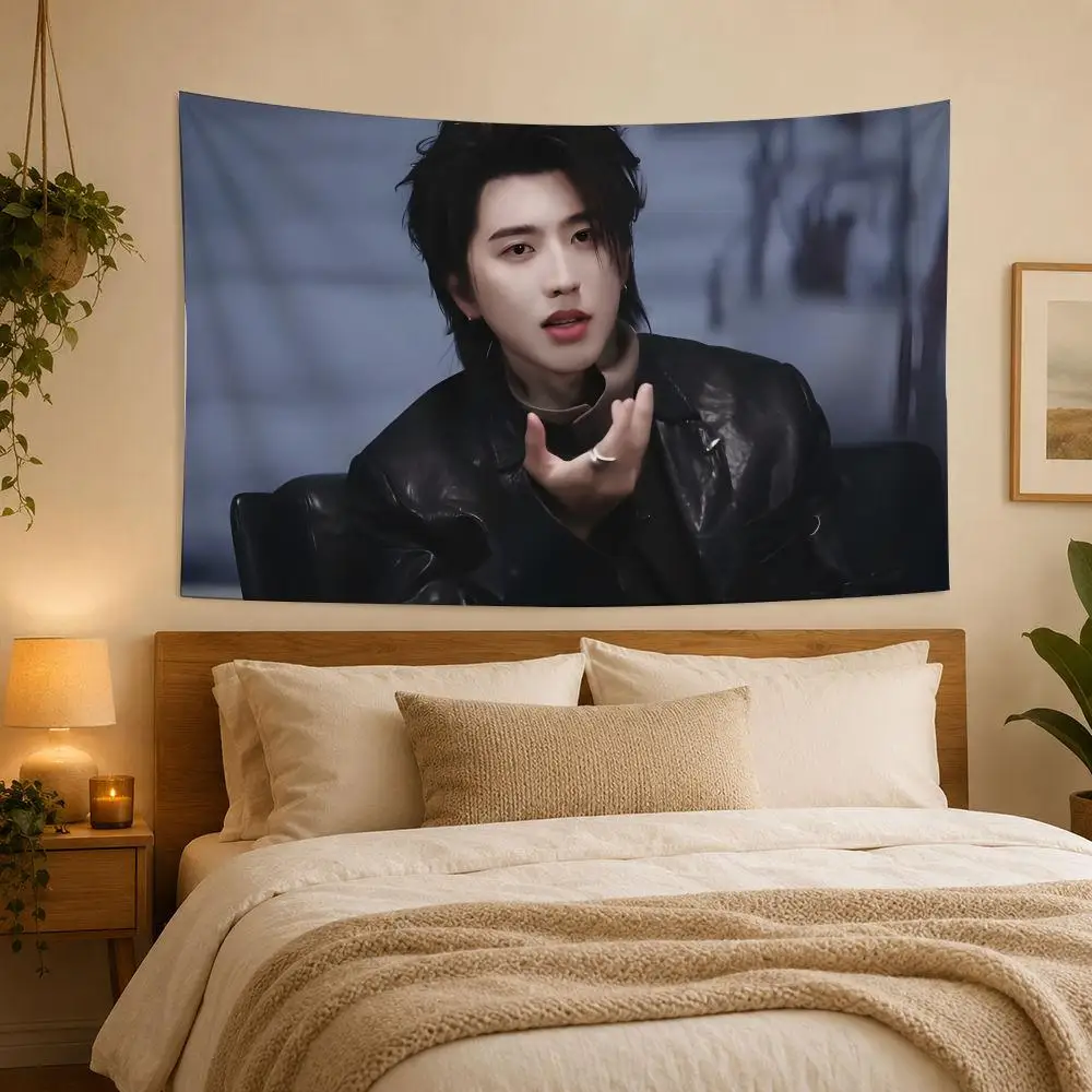 Cai Xukun Singer Tapestry House Bedroom Living Bar Garden Microfiber Decoration Background