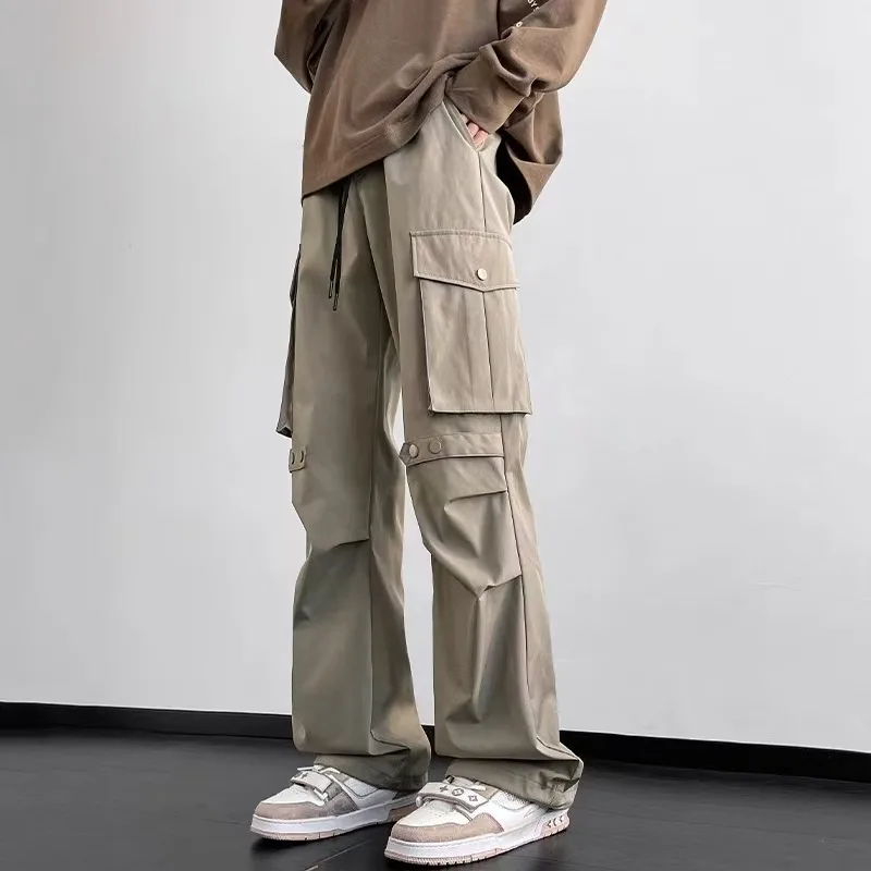 American Loose Straight Casual Trousers Trend Cargo Pants Man