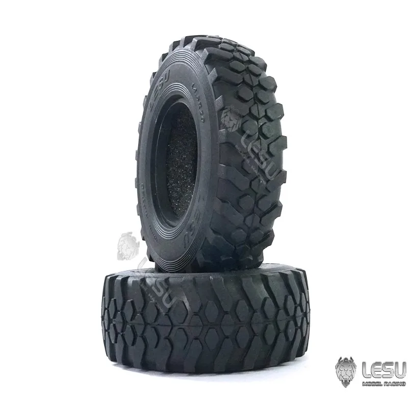 RC 1/14 LESU Rubber Tires for Tamiya Hydraulic Excavator Loader Dump Truck for SCANIA MAN VOLVO Trailer Tipper DIY Parts