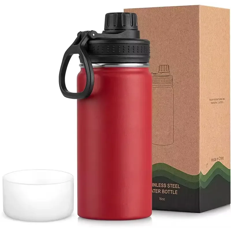 Wholesale Customizable BPA Free Stainless Steel Vacuum Thermos Large Capacity Sports Water Bottle 6-12 Hours Thermal