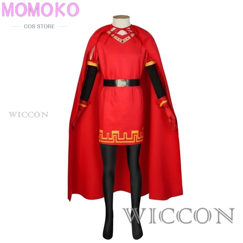 Lord Farquaad kostum Cosplay Anime jubah seragam topi sarung tangan Set abad pertengahan Cosplay pesta Halloween pakaian merah untuk anak-anak Wanita Pria