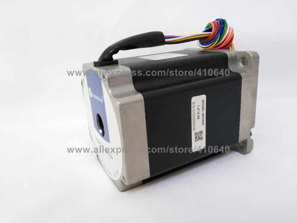 1 Piece GENUINE Leadshine 86HS85 2 Phase NEMA 34 Hybrid Stepper Motor with 6 N.m 4.9 A length 118 mm shaft 12.7 mm